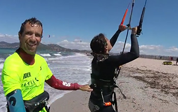 coaching plage kitesurf