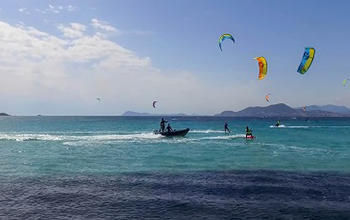 premiers bords kitesurf