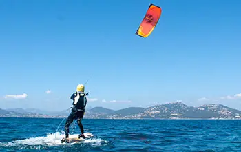premiers bords kitesurf