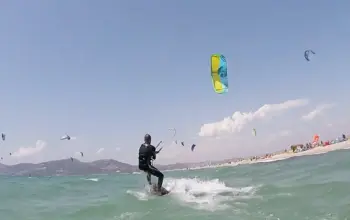 navigation plage kitesurf