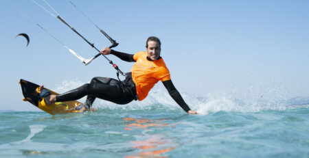Kitesurf almanarre par vent d'est