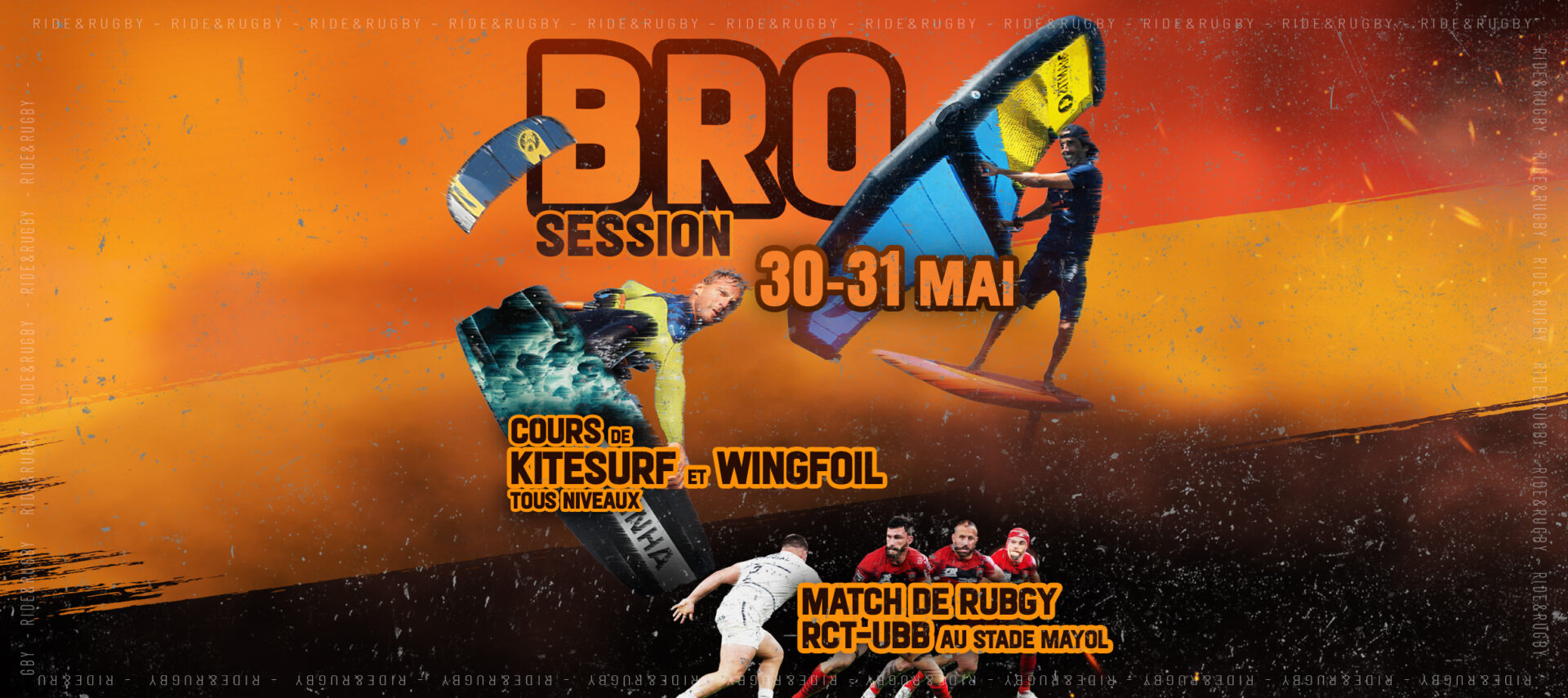 bro session kitesurf wingfoil